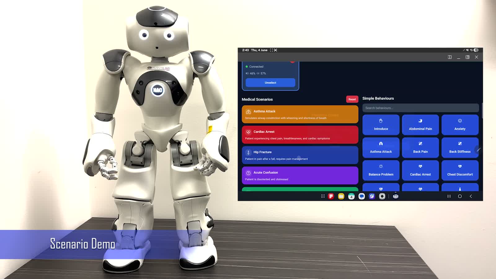 NAO Nursing Simulator